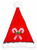 Light-Up Santa Claus Hat Candy Cane Dress Up Christmas Adult Costume Accessory