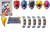 Power Rangers Classic Birthday Party Decoration Scene Setters w/Photo Props
