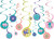 Sloth Animal Jungle Cute Kids Birthday Party Hanging Swirl Decorations