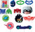PJ Masks Disney Kids Birthday Party Decoration Scene Setters w/Photo Props