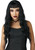 Trad-Goth Wavy Wig w/Micro Bangs Fancy Dress Halloween Adult Costume Accessory