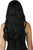 Trad-Goth Wavy Wig w/Micro Bangs Fancy Dress Halloween Adult Costume Accessory