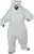 Polar Bear Deluxe Mascot Animal Wild Scary Fancy Dress Halloween Adult Costume