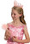 Glinda Wand & Crown Wicked Pink Fancy Dress Up Halloween Child Costume Accessory