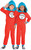 Thing 1 Thing 2 Jumpsuit Dr. Seuss Cat Hat Fancy Dress Halloween Child Costume