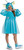 Vaporeon Aquali Girl Hooded Dress Pokemon Fancy Dress Up Halloween Child Costume