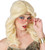 70's Feathered & Fun Wig Fancy Dress Halloween Adult Costume Accessory 2 COLORS
