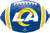 Los Angeles Rams NFL Football Sports Party Decoration 18" Shaped Mylar Balloon