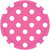 Dots Polka Solid Color Theme Birthday Party 7" Paper Dessert Plates 10 COLORS