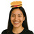 Hamburger Headband Hat Funny Fancy Dress Up Halloween Adult Costume Accessory