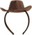 Cowboy Hat Headband Brown Fancy Dress Up Halloween Adult Costume Accessory