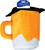 Beer Mug Hat Oktoberfest 21st Fancy Dress Up Halloween Adult Costume Accessory