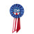 Semiquincentennial USA America 250 Patriotic Theme Party Favor Rosette Ribbon