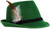 Deluxe Alpine Hat Green Oktoberfest Fancy Dress Up Halloween Costume Accessory