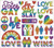 Rainbow Gay Pride Love is Love Birthday Theme Party Favor Body Jewelry