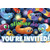 Slither.io Slither Snake Video Game Kids Birthday Party Invitations w/Envelopes