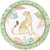 Safari Baby Pastel Jungle Animal Kids Baby Shower Party 7" Paper Dessert Plates