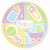 Baby's Nursery Bottle Rattle Pin Carriage Baby Shower Party 9" Dinner Plates