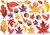 Fresh Autumn Leaves Fall Thanksgiving Party Decoration Mega Value Pack Cutouts
