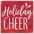 Holiday Cheer Winter Christmas Holiday Party Hot-Stamped Beverage Napkins RED