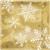 Elegant Entertaining Gold Snowflake Christmas Party 7" Square Dessert Plates