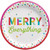 Merry Everything Christmas Tree Holiday Party 20 ct. 10" Paper Dinner Plates