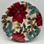 Snowy Botanical Poinsettia Christmas Holiday Party 7" Paper Dessert Plates