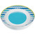 Cool Waves Chevron Blue Green Modern Theme Party 13" Melamine Serving Bowl