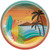 Beach Life Surfboard Summer Luau Theme Party 50 ct. 8.5" Paper Dinner Plates