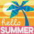 Summer Sun Tropical Beach Luau Theme Party Paper Luncheon Napkins