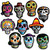 Day of the Dead Dia de los Muertos Skull Halloween Party Decoration Mini Cutouts