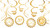 Golden Age Over the Hill Adult 30th Birthday Party Fan & Swirl Decorating Kit