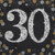 Sparkling Celebration Over the Hill 30th Birthday Party Paper Beverage Napkins