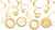 Golden Age Over the Hill Adult 40th Birthday Party Fan & Swirl Decorating Kit