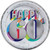 Here's to 60 Over the Hill Adult 60th Birthday Party 7" Metallic Dessert Plates