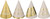 Golden Age Over the Hill Adult Birthday Party Favor Mini Foil Cone Hats