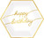 Golden Age Over the Hill Adult Birthday Party 9" Hexagon Metallic Dinner Plates