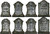 Tombstone Cutouts Haunted House Carnival Halloween Party Hanging Decoration