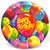 Painted Balloons Over the Hill Adult Birthday Party 10.5" Paper Banquet Plates