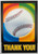 Championship Baseball Sports Banquet Birthday Party Thank You Notes Cards