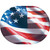 Freedom Flag USA Patriotic July 4th Theme Party 12" x 9.25" Oval Banquet Plates