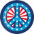 Peace & Patriotism USA Patriotic July 4th Theme Party 7" Paper Dessert Plates