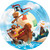 Pirate Treasure Chest Caribbean Kids Birthday Party 9" Paper Dinner Plates