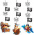 Pirate Treasure Chest Caribbean Kids Birthday Party Decoration Hanging Cutouts