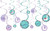 Llama Exotic Animal South American Kids Birthday Party Hanging Swirl Decorations