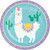 Llama Party Animal Cute Kids Birthday Party 9" Paper Dinner Plates