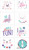 Llama Fun Exotic Animal Fiesta Kids Birthday Party Favor Temporary Tattoos