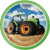 Tractor Time Green Farm Boys Kids Birthday Party 9" Paper Dinner Plates