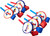 LIl Flyer Airplane Plane Cute Boys Kids Birthday Party Favor Horns Blowouts