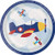 Lil Flyer Airplane Plane Cute Boys Kids Birthday Party 7" Paper Dessert Plates
